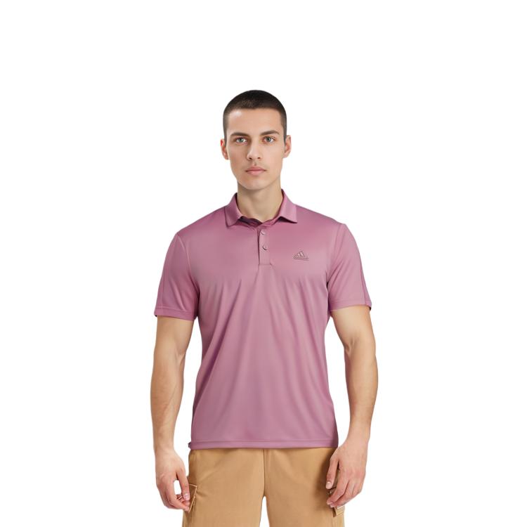 Adidas COOL FEELING Polo Shirt Men's Gray Purple JD5218