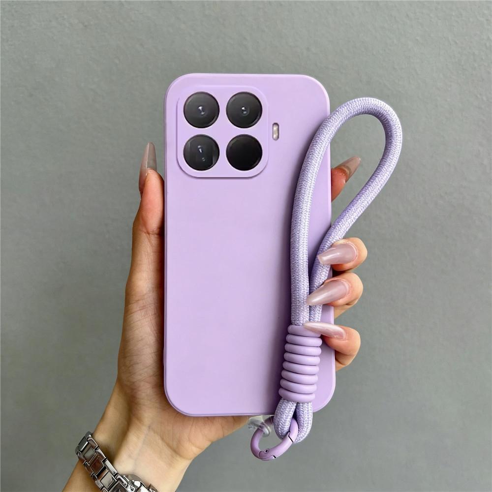 Ремешок-шнурок Чехол для телефона Для Xiaomi 15T 14T 13T 12T 11T Pro 13 12 11 Lite 5G NE Матовый Однотонный Мягкий Силиконовый Задний Чехол