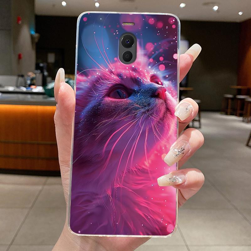 Чехол для Meizu M6 Note M6 M6T Чехол Эстетичный Модный Милый Кот Астронавт Мягкий Силикон Задняя крышка Прозрачный ТПУ Чехол для телефона