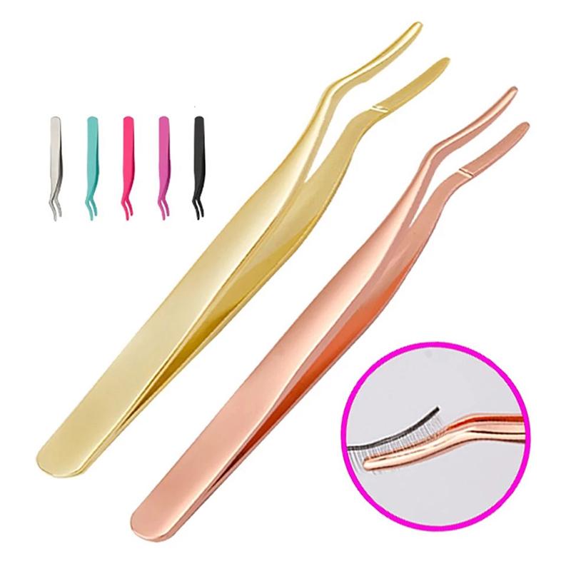 Пинцет для накладных ресниц Аппликатор Щипцы для завивки наращиваемых ресниц Кусачки Зажим