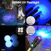 Powerful Multifunctional LED UV Flashlight USB Rechargeable Emergency Lantern Zoomable Torch With Magnetic For Outdoor Camping