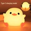 Doudou Duck Silicone Night Light: Rechargeable, Warm Sensor Lamp for Bedside and Night Use