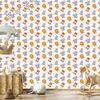 Animal Wallpaper White, Light Gray and Gold for Living Room and Bedroom 50x1000