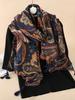 Women Scarf Flower Print Hijab Soft Shawls and Wraps Tessale Female Foulard Sun Shawl Pashmina Bandana Headscarf