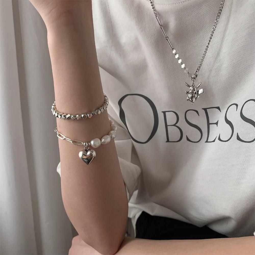 LOVE Pearls Bracelet Fashion Jewelry Korean Style Jewelry Women Bracelet Party Jewelry Accessories