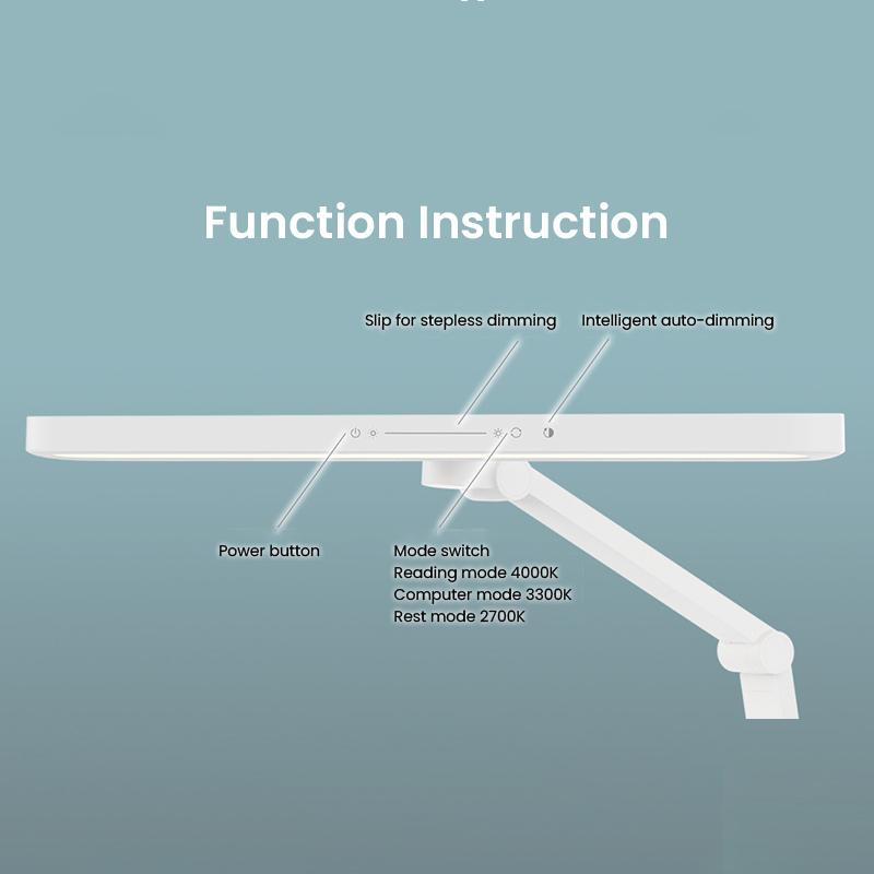 Philips Светодиодная лампа для защиты глаз, настольный светильник, интеллектуальный датчик, определение яркости окружающей среды, 3 режима, источник света CCT 2700K / 4000K / 6500K