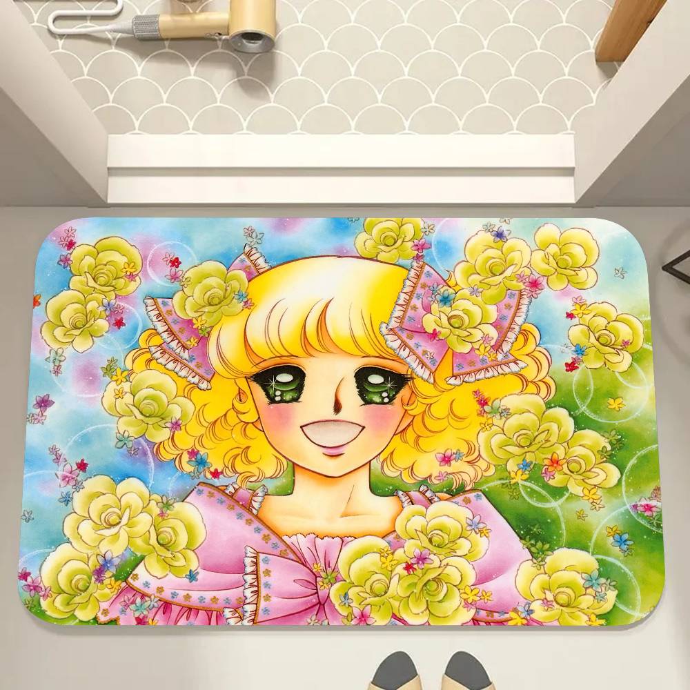 Cartoon Candy Candy Floor Mat Suitable For Living Room Kitchen Bathroom Non-slip Mat Household Foot Mat