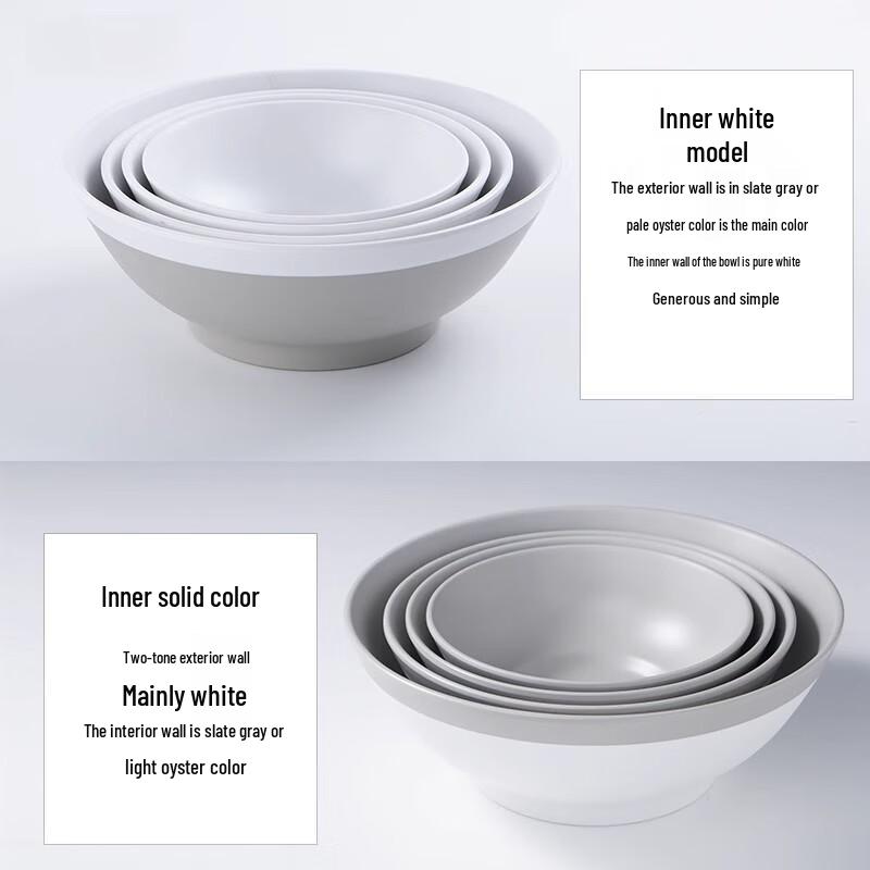 Матовая меламиновая глубокая миска для супа с лапшой