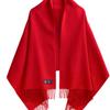 ABRAHAM MOON Merino Wool Shawl 70cm - Scarlet