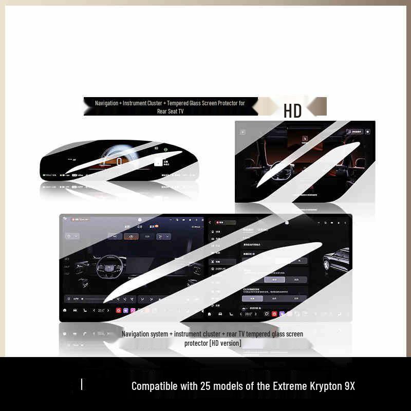 Защитное стекло для экрана Jike 9X, для автомобильной консоли и аксессуаров интерьера, совместимо с 25 моделями.