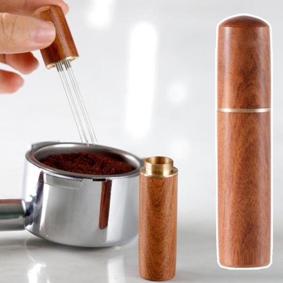 Равномерное распределение Портативный прочный антидеформируемый эспрессо-трамбовщик Распределитель кофейного порошка Игольчатый распределитель порошка