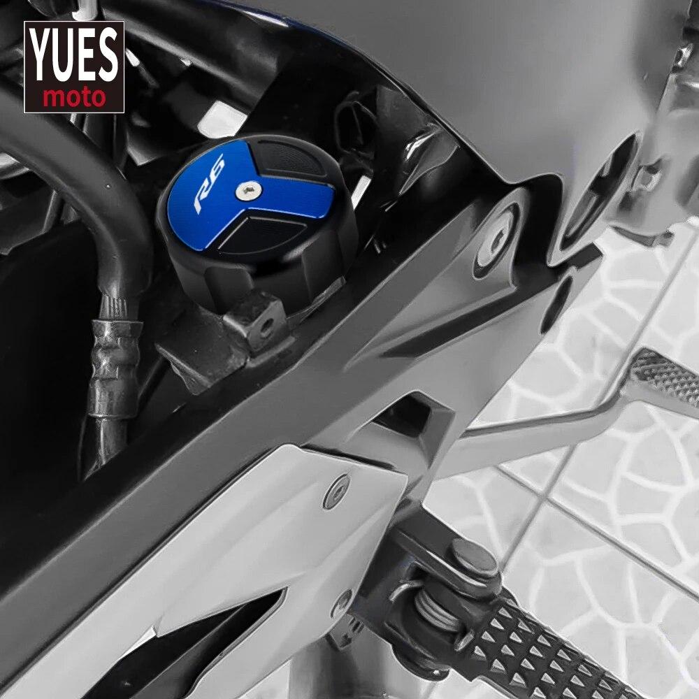 Аксессуары для мотоциклов, задняя крышка резервуара тормозной жидкости, масляная крышка, новая для YAMAHA R6 YZF R6 2000-2018