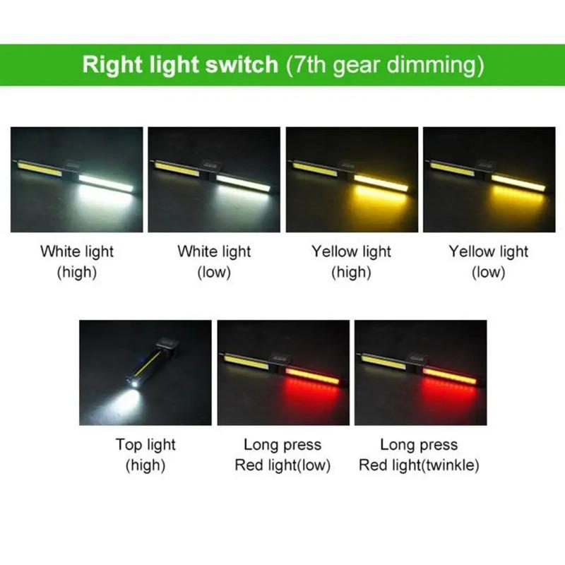 7-speed dimming flash Gym Lamp for Posing Portable Magnet LED Posing Lamp with Hanging Hook Selfie Light with 180 Degree Folding