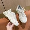 Fashion 2024 Autumn New Versatile Thick-soled Women's Shoes Breathable Anti-odor Sports Shoes