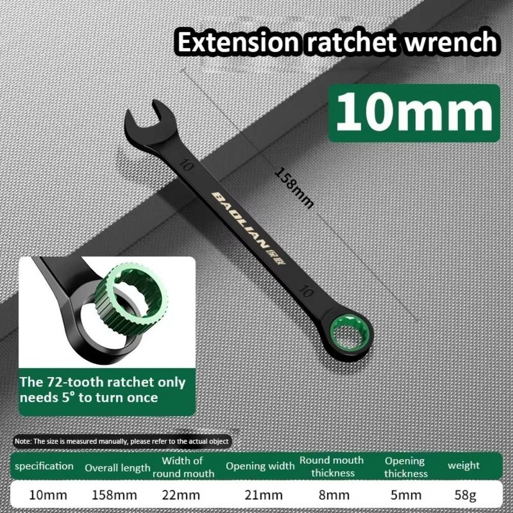 Dual-purpose Combination Wrench Open-end Manual Spanners Ratchet Spanner Bicycle Motorcycle