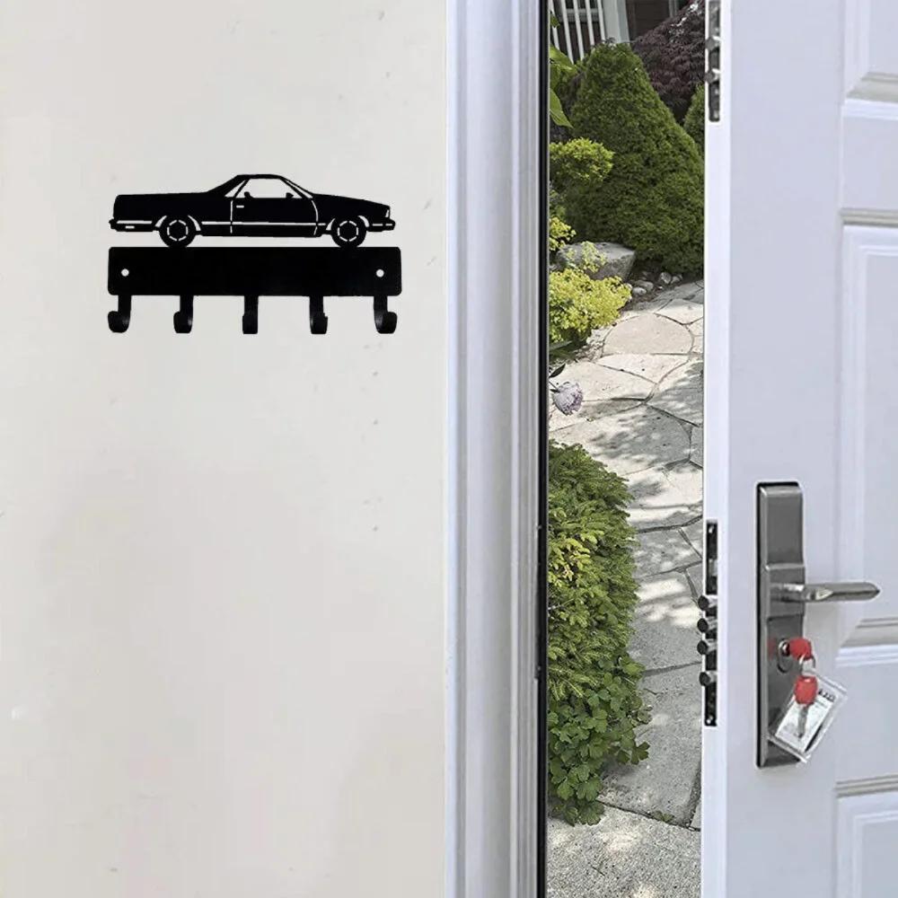 1 шт. Классическая вешалка для ключей от автомобиля - совершенно новая, шириной 6 дюймов/шириной 9 дюймов, металлический настенный крючок для спальни/гостиной/украшения дома