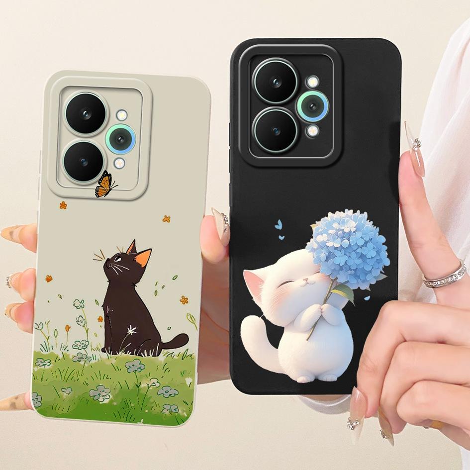 Чехол для Realme 15 Pro 5G Ударопрочный ТПУ Чехол Популярный Ромашка Мягкий Силикон Чехол для Телефона Для Realme 15 Чехол Realme 15T 15Pro Чехол-кармашек