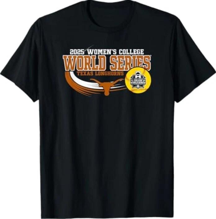 Longhorns Women's College World Series 2025 Black T-Shirt