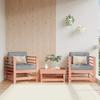 VidaXL Garden Chairs with Cushions Set of 2 Solid Douglas Wood 825679