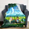 Name Custom Anime Sinchan Print Flannel Blanket High Quality Warm Comfortable Cover for All Seasons Perfect for Gifts Home Decor