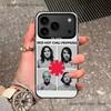 Красный перец RHCP Чехол для телефона для iPhone 17,16,15,14,13,12,11,Pro,XS,Max,Plus,Mini,SE4,E Черный Матовый Ударопрочный Чехол