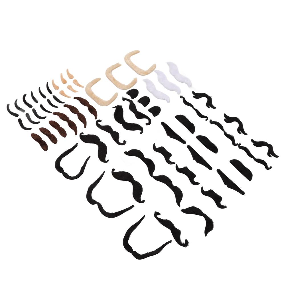 Поддельные брови и борода, короткие фланелевые искусственные брови и усы с клейкой основой для тематической вечеринки