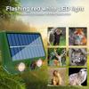 Ultrasonic Cat Dog Repellant With Red White Flash Light Waterproof Solar Powered Animal Deterrent For Orchard/Greenhouse/Garden