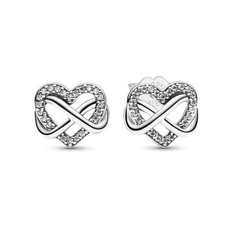 Pandora 925 Sterling Silver Stud Earrings Women's 292667C01