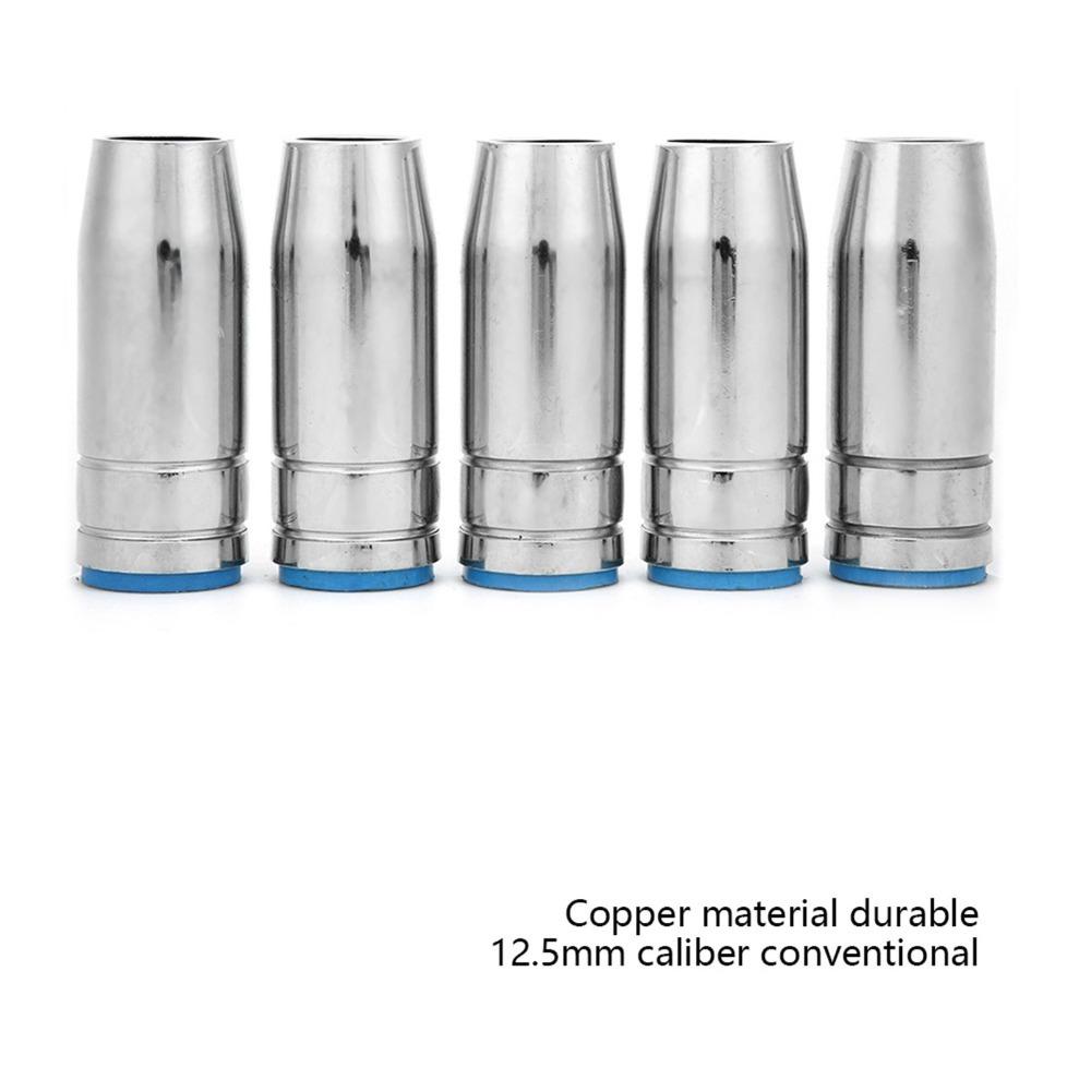 5pcs Copper MIG Welding Nozzle Conical MAG Welding Nozzle Welding Torch Nozzle For MAG Welding