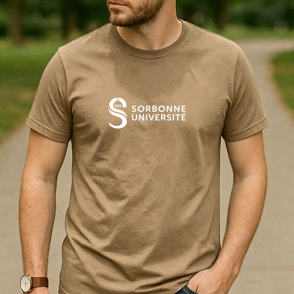 Vintage Retro Sorbonne Universit Logo Cotton Graphic T Shirt Unisex Short Sleeve Alumni Graduate Holiday Birthday Gift Top