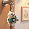 Automobile Pendant 2D Cat Car Rearview Mirror Hanging Ornament Acrylic Cat Charm Keyring Auto Backpack Keychain