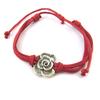 [N6344] - Необычный браслет 'Rosa Romantica' серебристо-красный