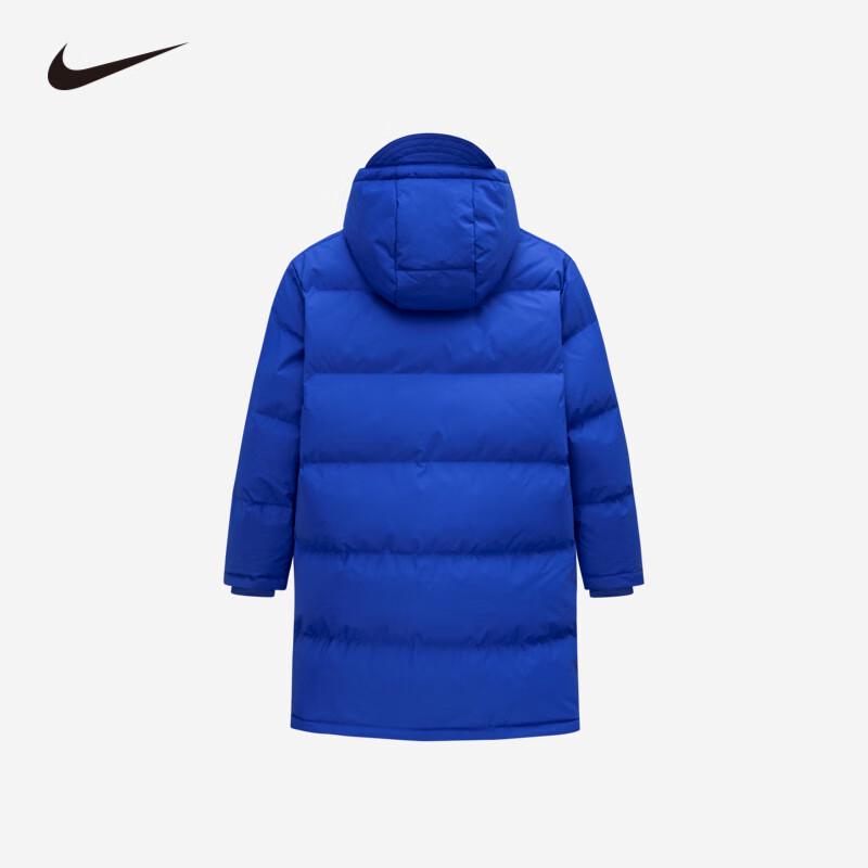 Nike Детская унисекс удлиненная пуховая куртка с капюшоном