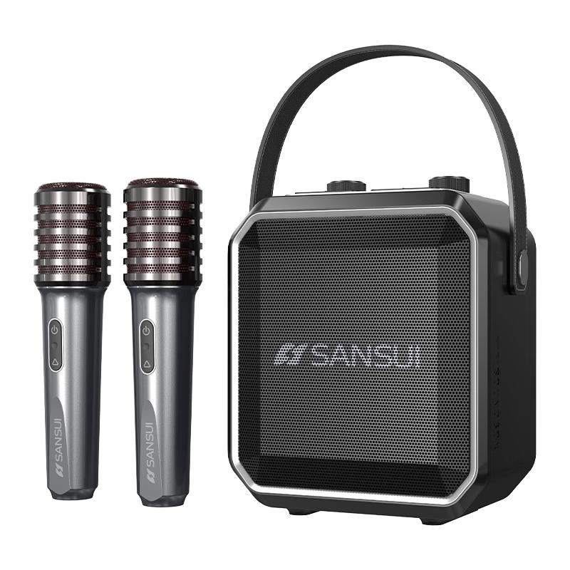 SANSUI Portable Outdoor Karaoke Bluetooth Speaker