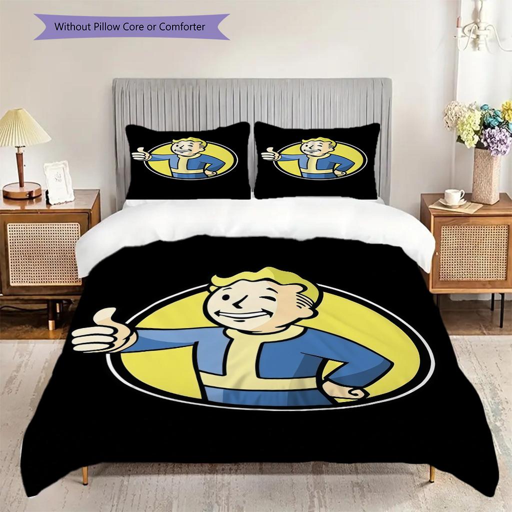 Fallout 3 Vaulttec Files Threepiece Set 1 Duvet Cover 2 Pillowcase Without Core Duvet Cover And Pillowcase Christmas Birthday Gift