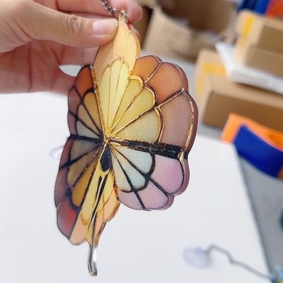 Acrylic Dancing Girl Hanging Decoration 2D Flat Stained Glass Dancer Indoor Outdoor Garden Yard Hanging Ornament