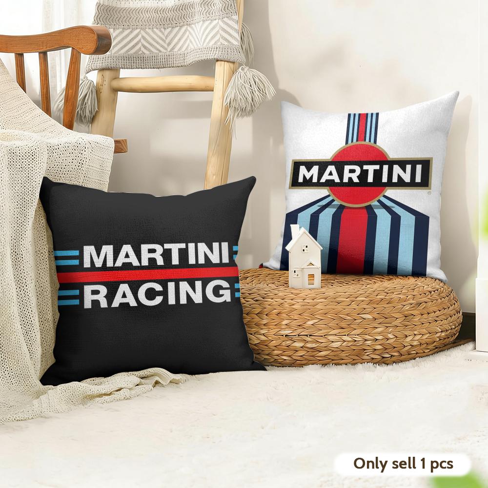 Модная Наволочка M-Martini Racing Натуральный Лен Органическая Ткань Двусторонняя Печать Диван Домашний Декор Подарок Наволочка