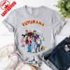 FFuturama Retro Robot Print T Shirt Unisex Clothing Bender Evolution Geek Graphic Tshirts Women Unisex Harajuku Casual Top Clothing