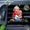 2D плоская декоративная клипса-диффузор для вентиляционного отверстия автомобиля для влюбленной пары (аромат не включен), декор салона автомобиля, клипса для ароматерапии, идеально подходит для праздничных подарков