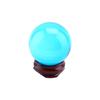 Asian Rare Natural Royal Blue Quartz Crystal Healing Ball Sphere 40mm with Stand