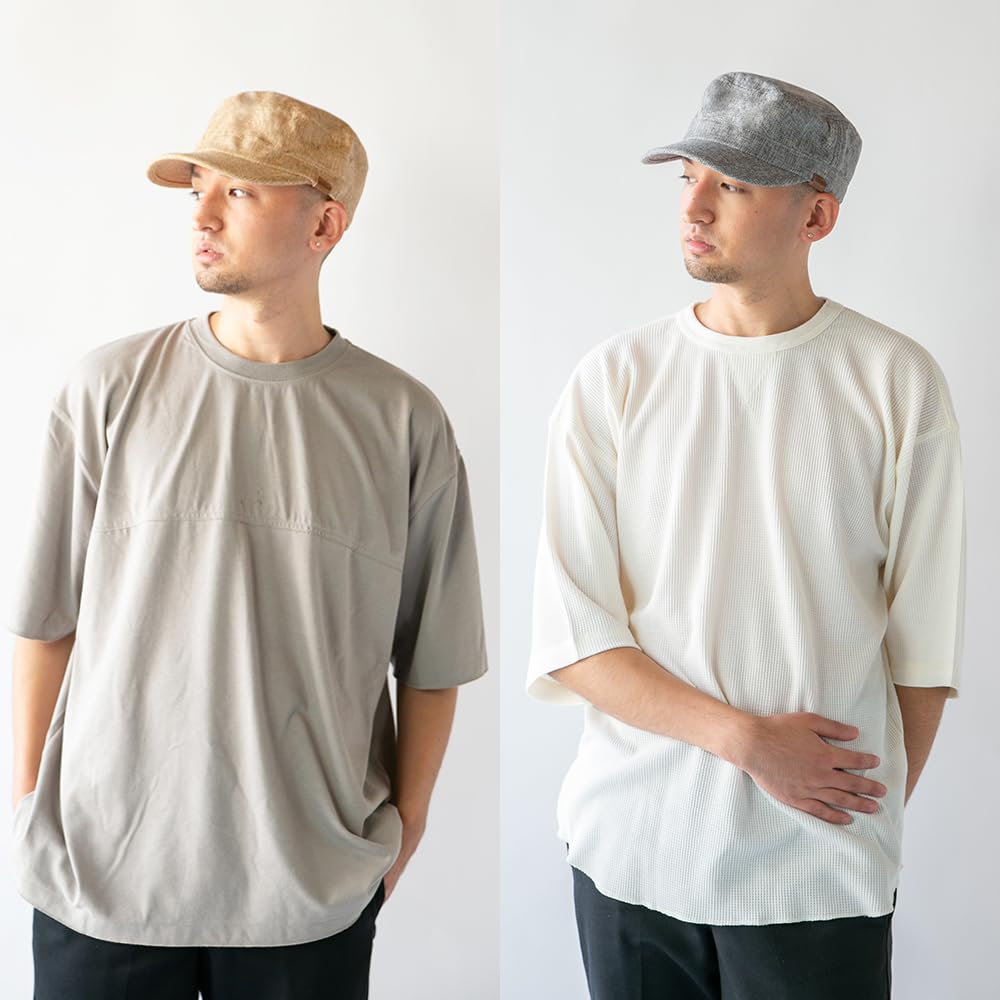 ICHIYON Hat Cap Work Cap Hat Large Size Summer Stylish Mesh Plain Golf Outdoor Breathable Size Adjustment [14+ PLUS] Men's Non-stuffy icap0263-64-dn /