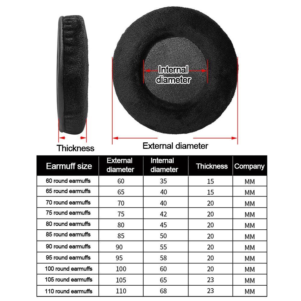 Accessories Headset Cushion Ear Pads Flannelette Earphone Case Cushion Cover Replacement Earpads