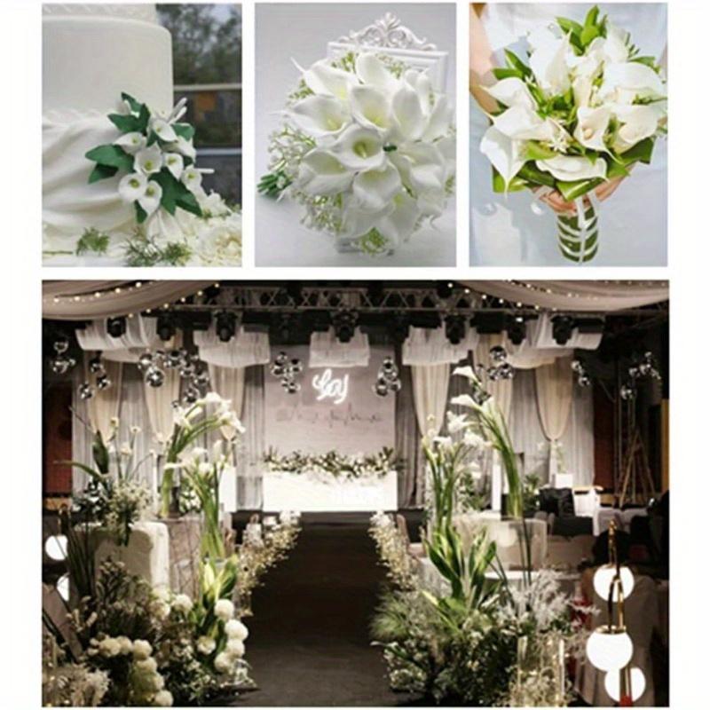 10 шт. реалистичных искусственных цветов каллы для самостоятельного изготовления, свадеб, вечеринок, домашнего декора