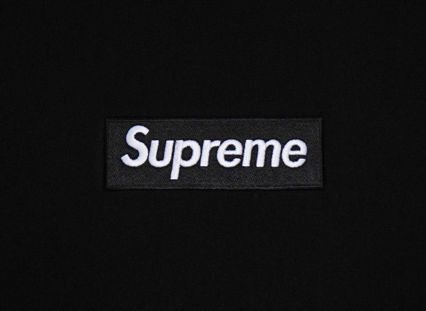 Supreme Толстовка с капюшоном и логотипом-коробкой Черная (23НВ)