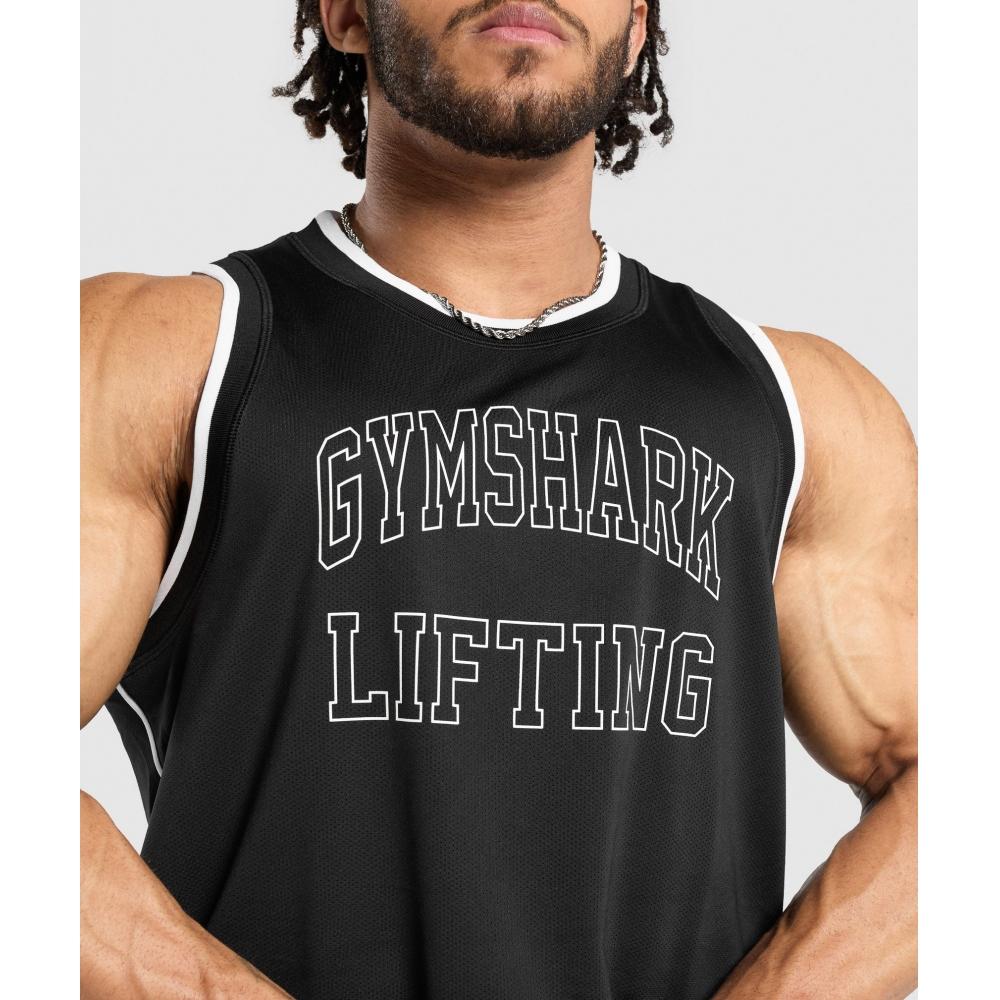 Gymshark Сетчатый танк черный A6a2m Bb2j