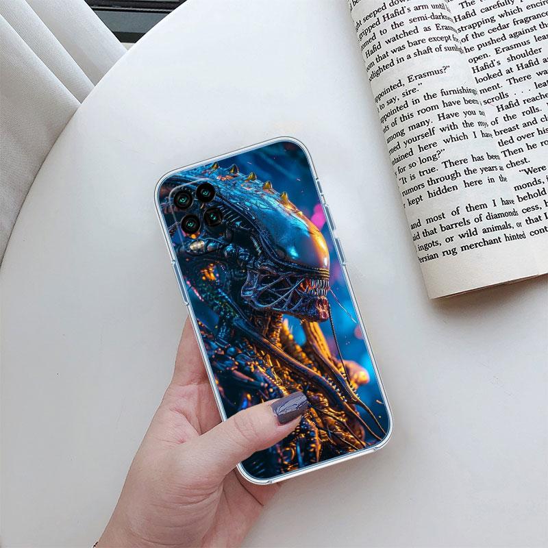 Чехол для телефона Aliens vs Predator Xenomorph для Motorola Moto Edge Plus G200 G23 E13 E15 E20 E30 G62 G71 G72 G75 G24 G15 Power