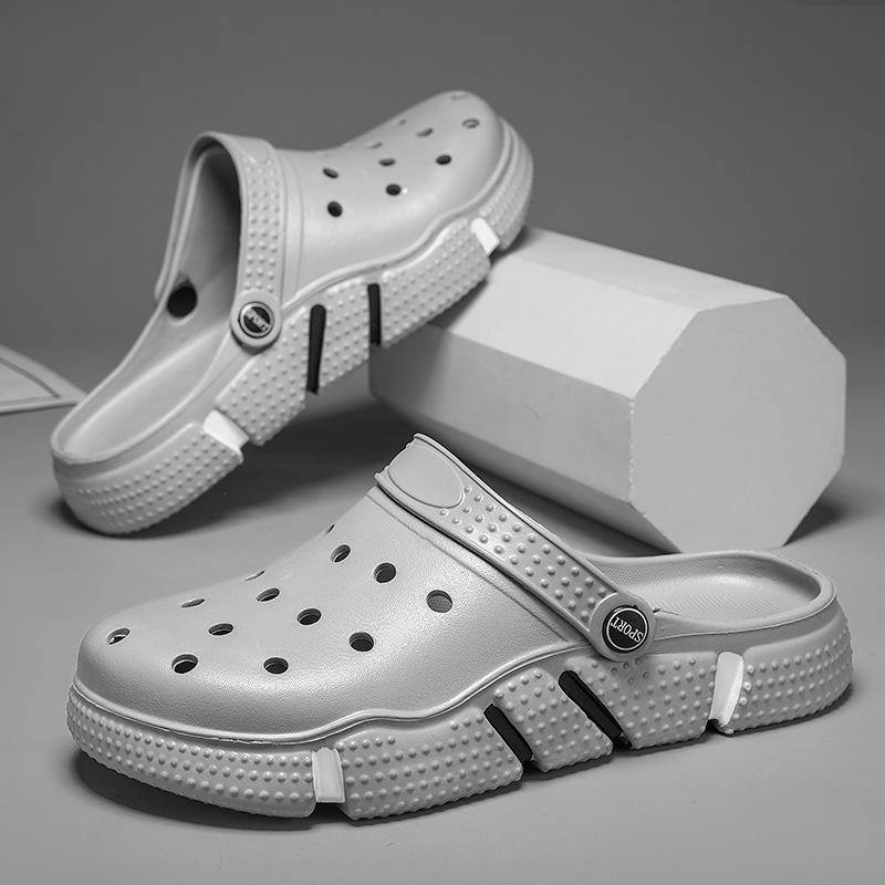 Мужские модные садовые клоги с мягкой подошвой и вентиляцией для пляжа или улицы