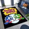 3D Ретро Игра Bubble Bobble Мультяшный Игровой Ковер для Спальни Гостиной Дивана Домашний Дверной Коврик Декор, Большой Детский Игровой Нескользящий Напольный Коврик