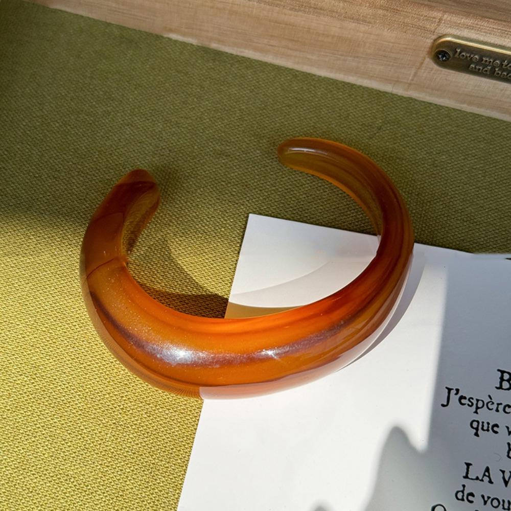 Необычный браслет из смолы Допамин C-образные браслеты-манжеты Преувеличенный преувеличенный браслет-украшение
