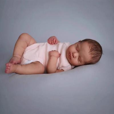 Реалистичные куклы-ребёнки Reborn Baby Dolls, силиконовые, полностью детское тело, LouLou, 19 дюймов, 49 см, водонепроницаемая игрушка для душа, ручная работа, прошитые волосы, куклы-младенцы для детей от 3 лет и старше